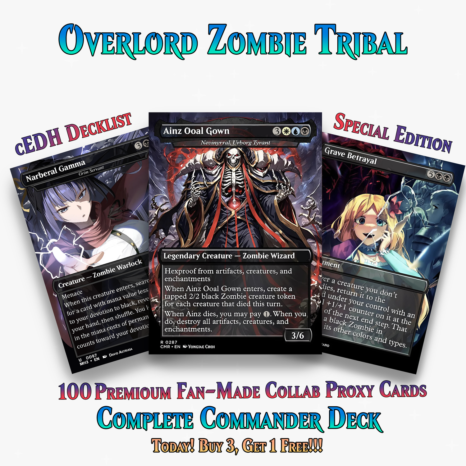 Overlord Zombie Tribal Commander Deck - 100+ Cards | PrimeDecks