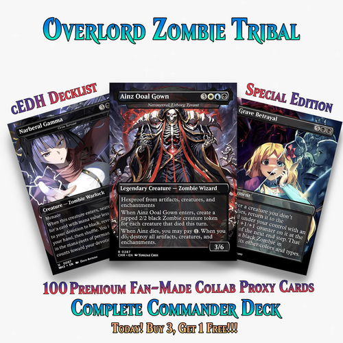 Overlord Zombie Tribal Commander Deck - 100+ Cards | ProxyTCG