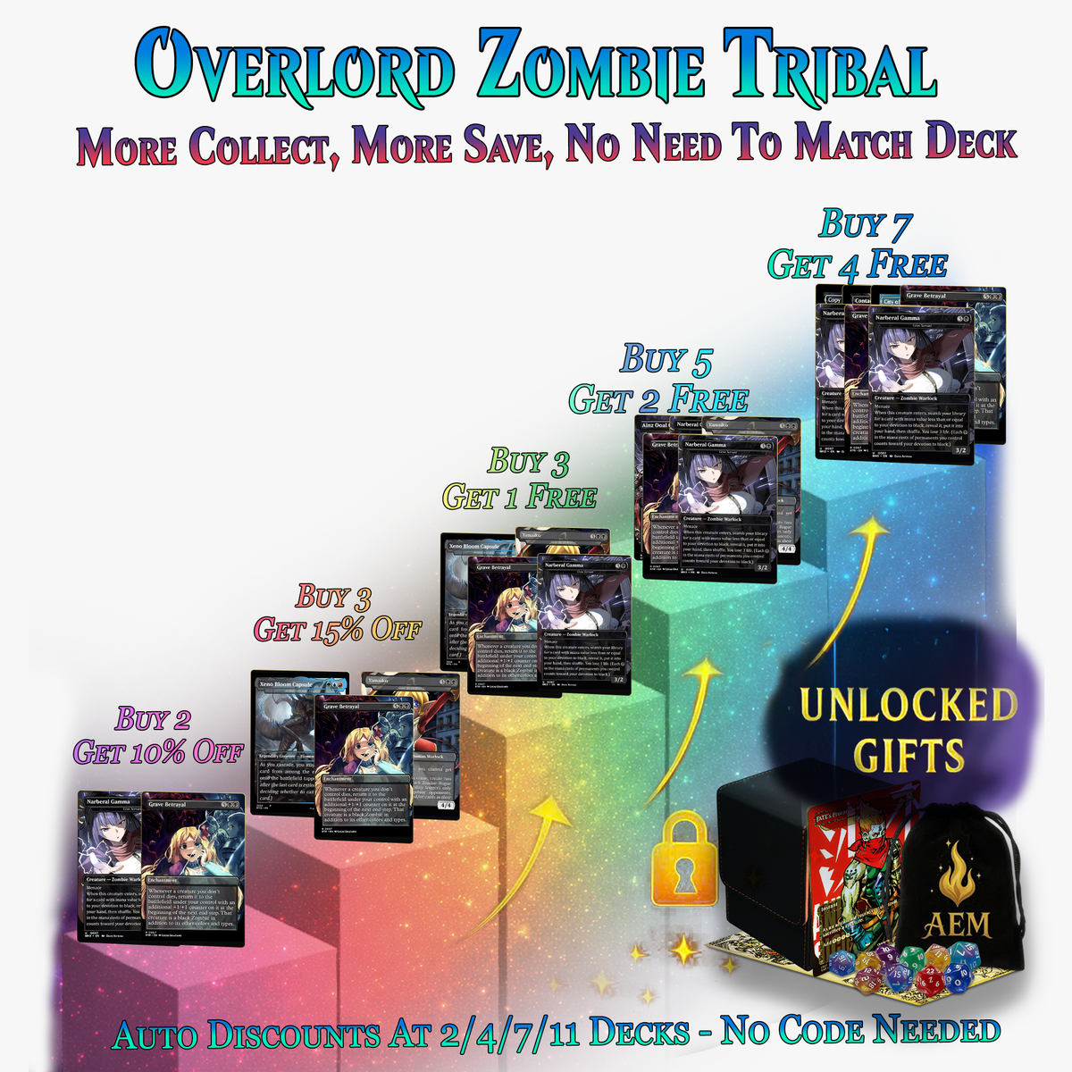 Overlord Zombie Tribal Commander Deck - 100+ Cards | PrimeDecks