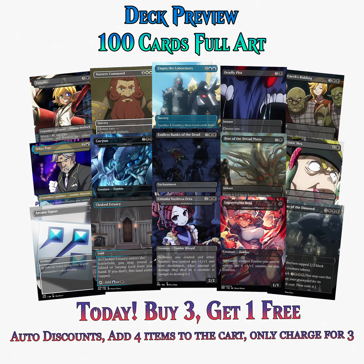 Overlord Zombie Tribal Commander Deck - 100+ Cards | PrimeDecks