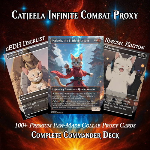 Najeela Infinite Combat MTG Proxy Commander Deck | 110 Cards EDH Set | ProxyTCG