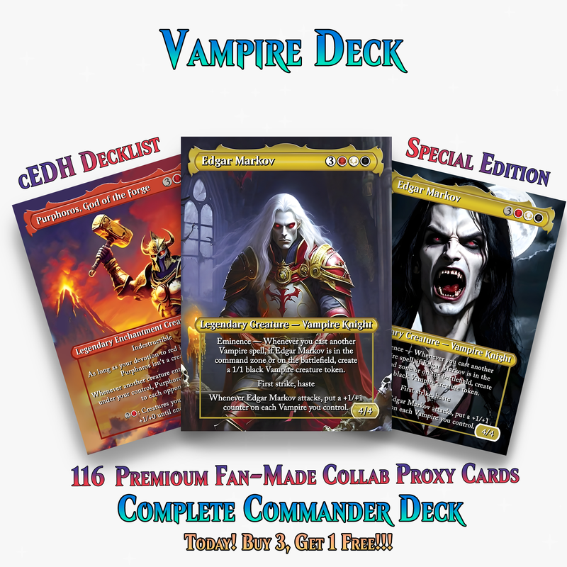 Vampire Commander Deck - 116+ Cards - PrimeDecks