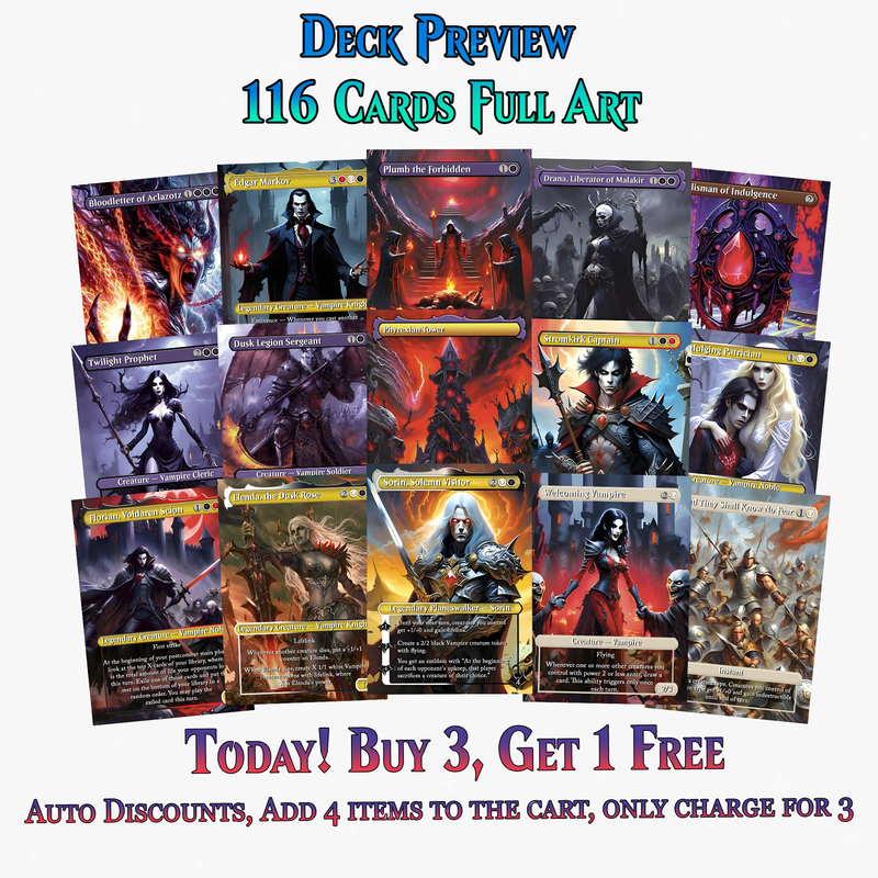 Vampire Commander Deck - 116+ Cards - PrimeDecks