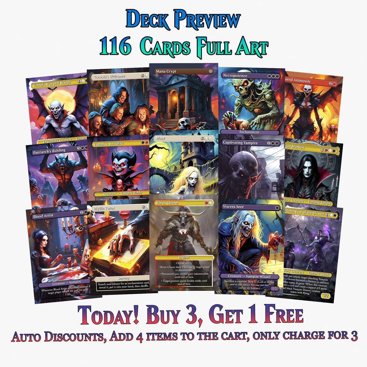 Vampire Commander Deck - 116+ Cards - PrimeDecks
