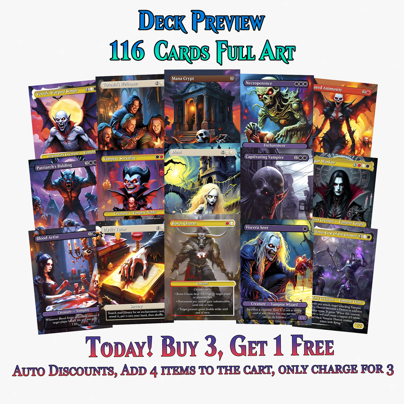 Vampire Commander Deck - 116+ Cards - PrimeDecks