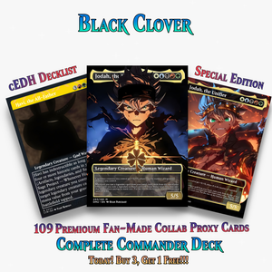 Black Clover Anime Commander Deck | 109+ Cards | PrimeDecks