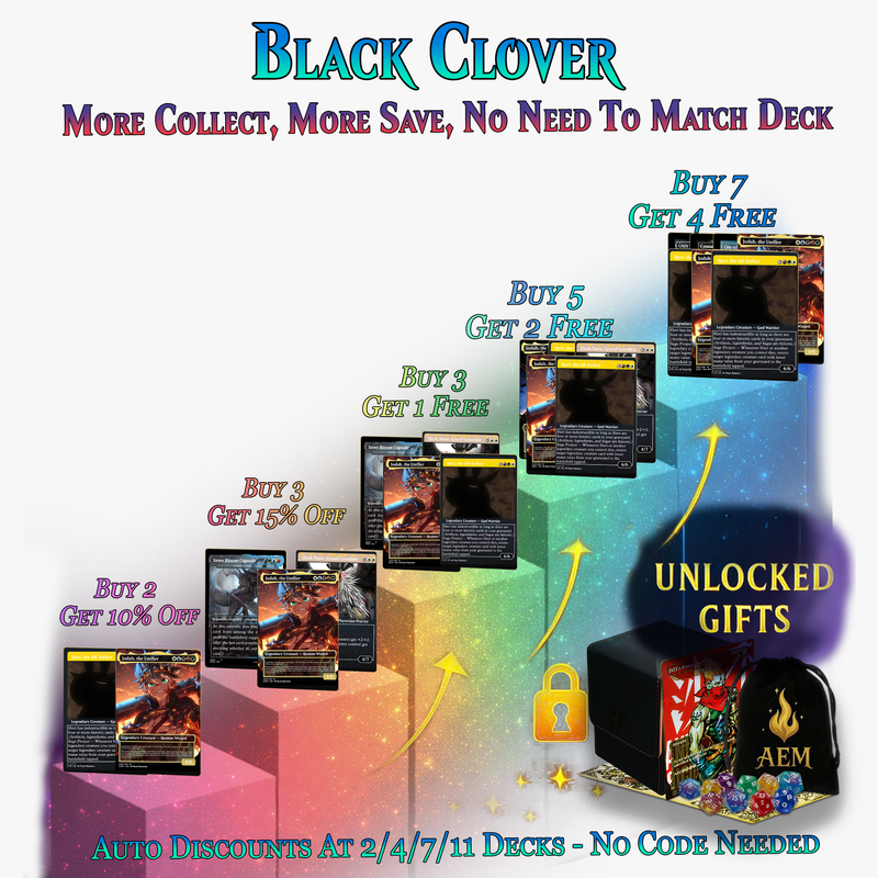 Black Clover Anime Commander Deck | 109+ Cards | PrimeDecks