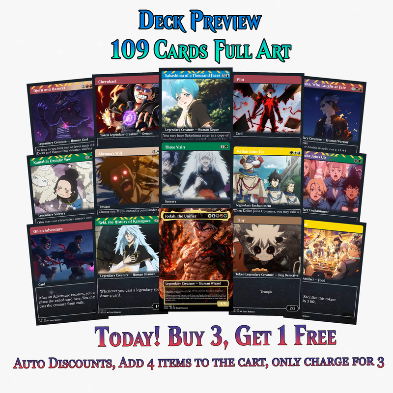 Black Clover Anime Commander Deck | 109+ Cards | PrimeDecks