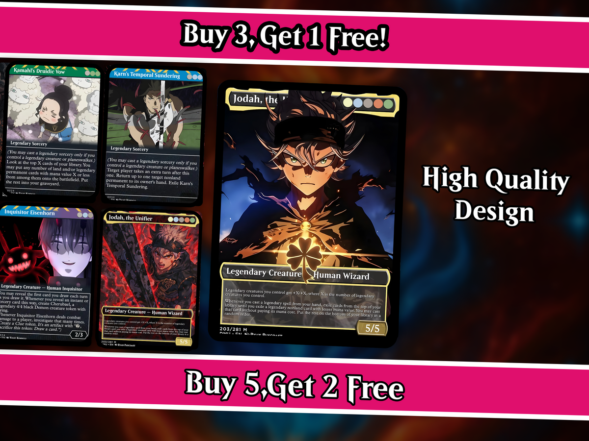 Black Clover Anime Commander Deck | 109+ Cards | PrimeDecks