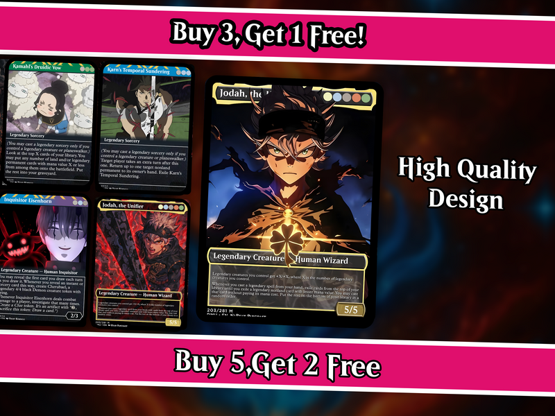 Black Clover Anime Commander Deck | 109+ Cards | PrimeDecks