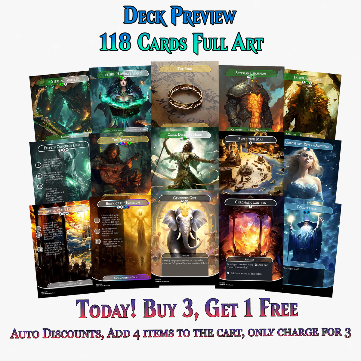 Tom Bombadil Sagas Commander Deck | 118+ Cards | PrimeDecks