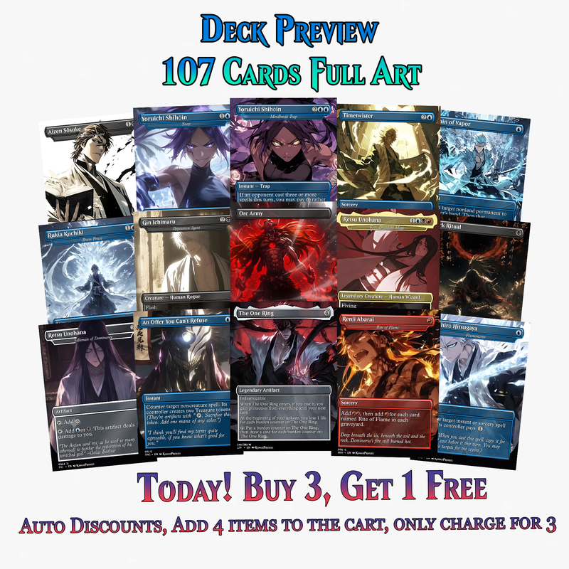 Bleach Anime Commander Deck | 107+ Cards | PrimeDecks