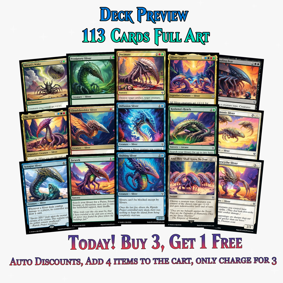 Sliver Tribal Commander Deck – 113+ Cards | PrimeDecks