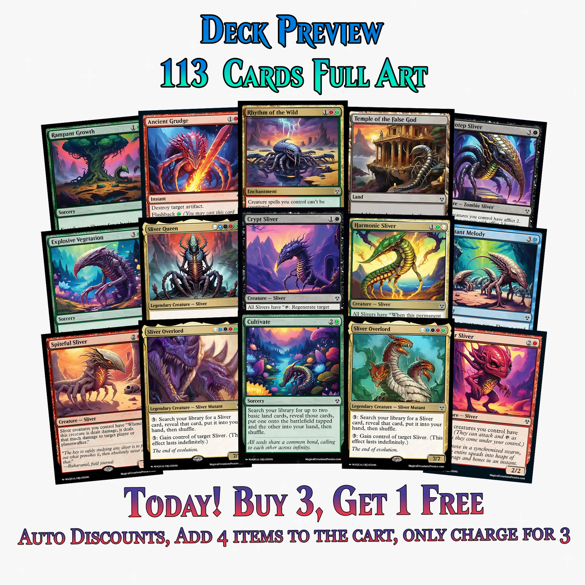 Sliver Tribal Commander Deck – 113+ Cards | PrimeDecks