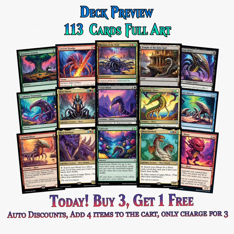 Sliver Tribal Commander Deck – 113+ Cards | PrimeDecks