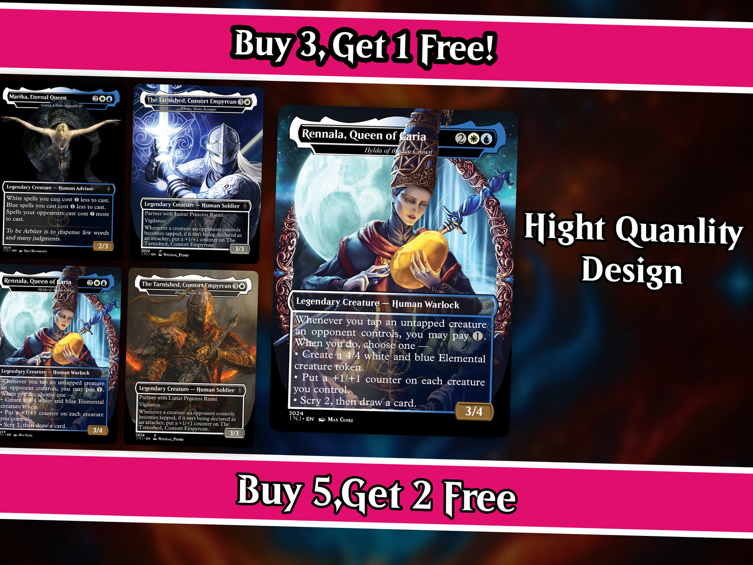 | New |Elden Ring Themed Dual V2- Commander Deck - 114+ Cards | PrimeDecks