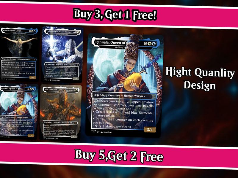 | New |Elden Ring Themed Dual V2- Commander Deck - 114+ Cards | PrimeDecks