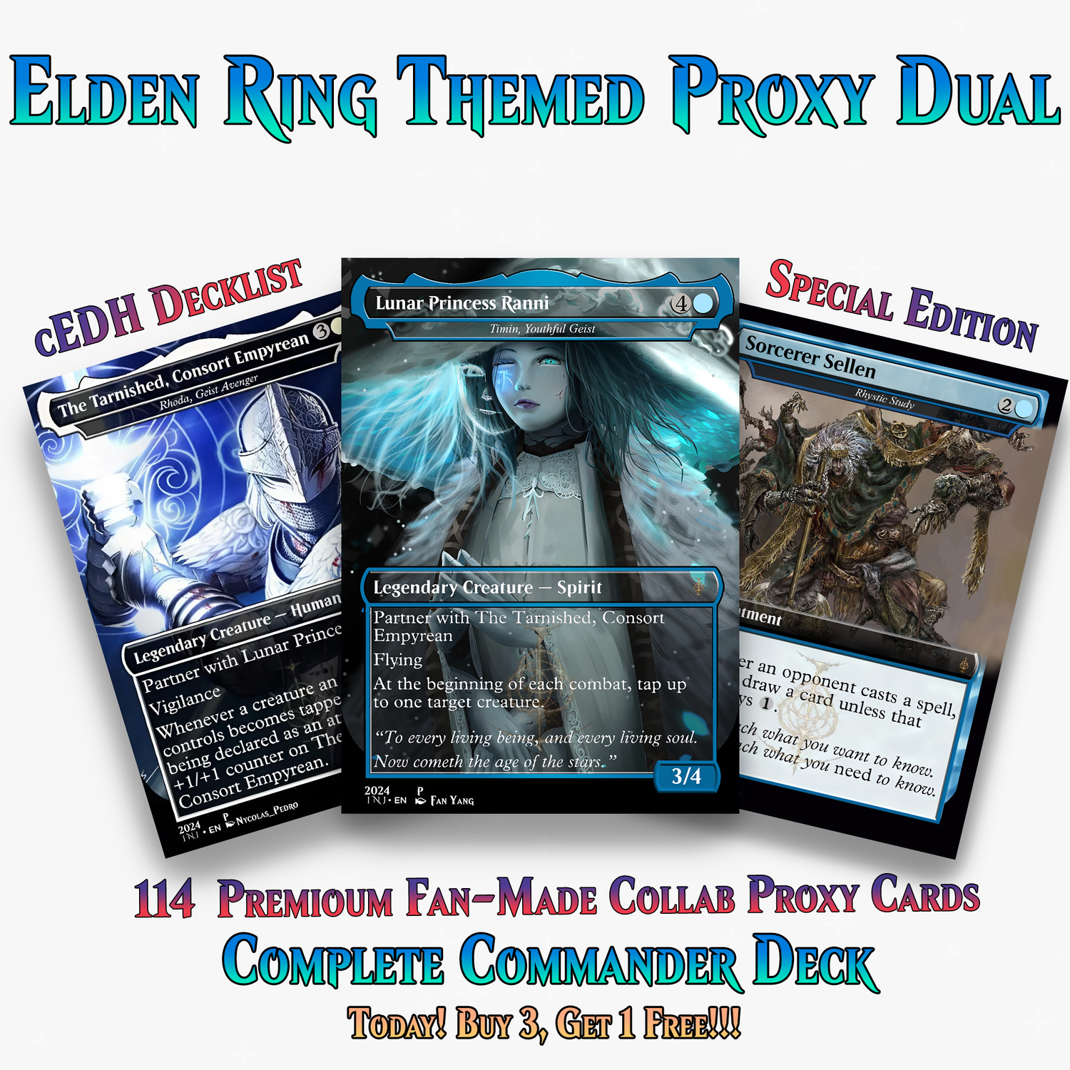 Elden Ring Themed Dual-Commander MTG Proxy Deck - 114 Cards | ProxyTCG