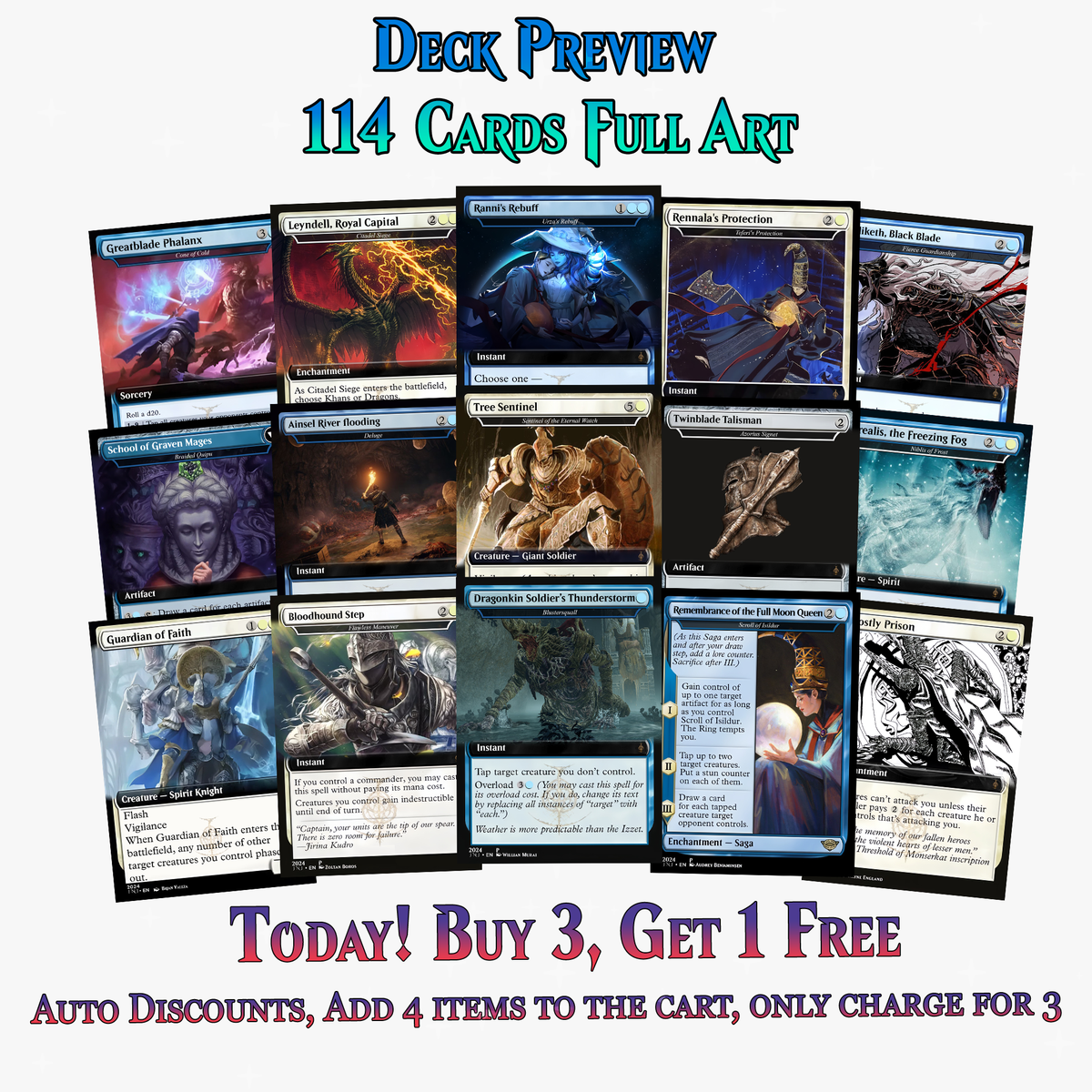 Elden Ring Themed Dual-Commander MTG Proxy Deck - 114 Cards | ProxyTCG