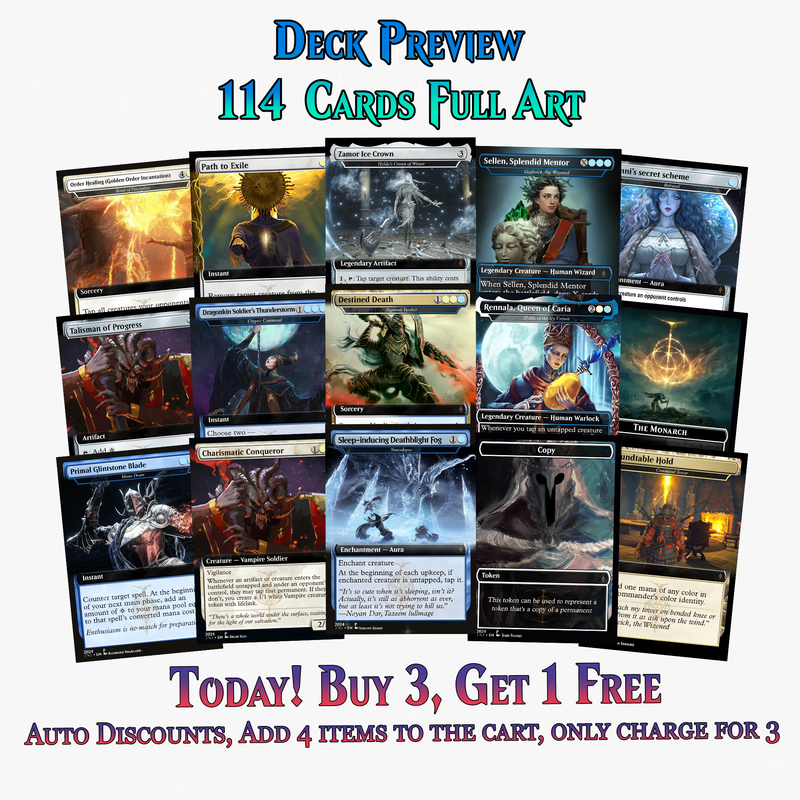 Elden Ring Themed Dual-Commander MTG Proxy Deck - 114 Cards | ProxyTCG