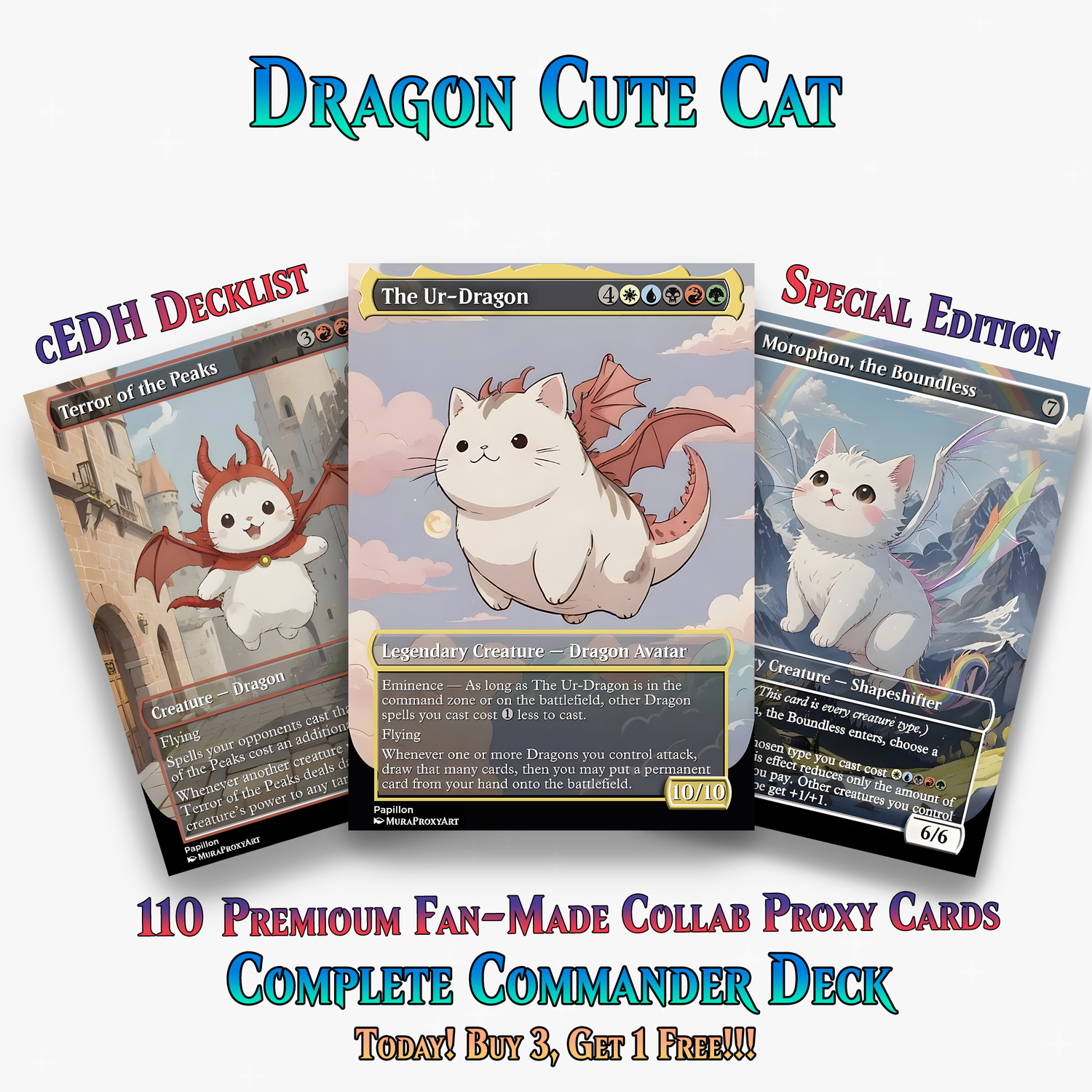 Ur-Dragon Cute Cat Commander Deck - 110+ Cards - PrimeDecks