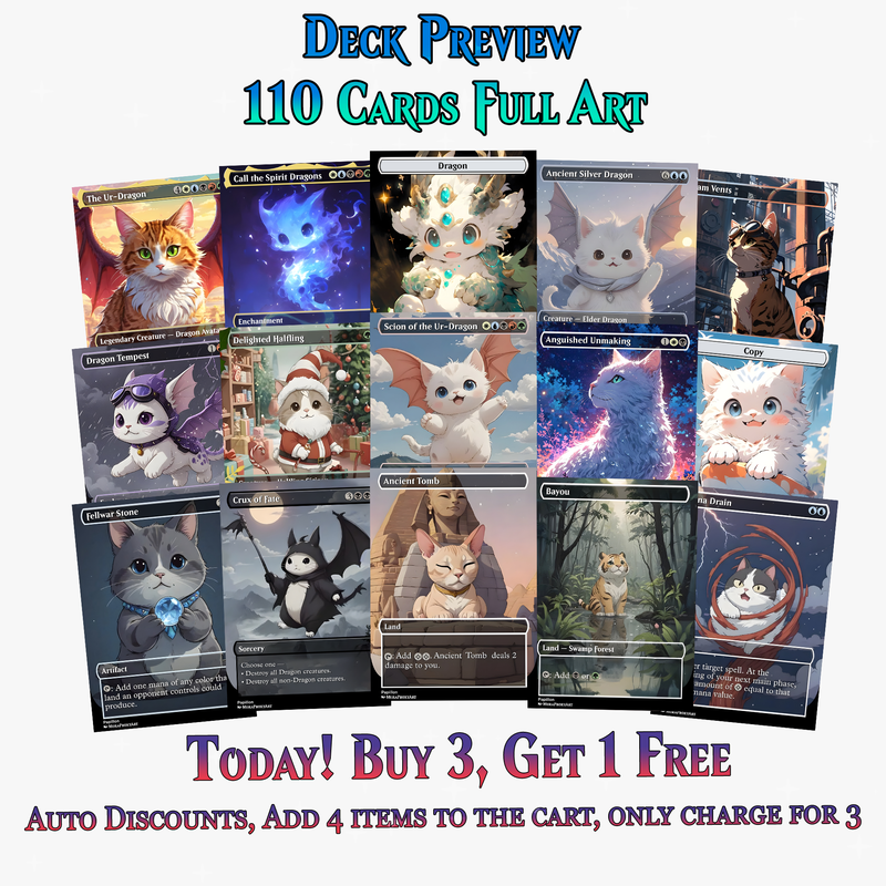 Ur-Dragon Cute Cat Commander Deck - 110+ Cards - PrimeDecks