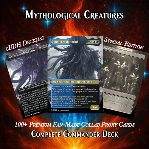 Mythological Creatures MTG Proxy Commander Deck – Premium Collector Set | 108 Cards | ProxyTCG
