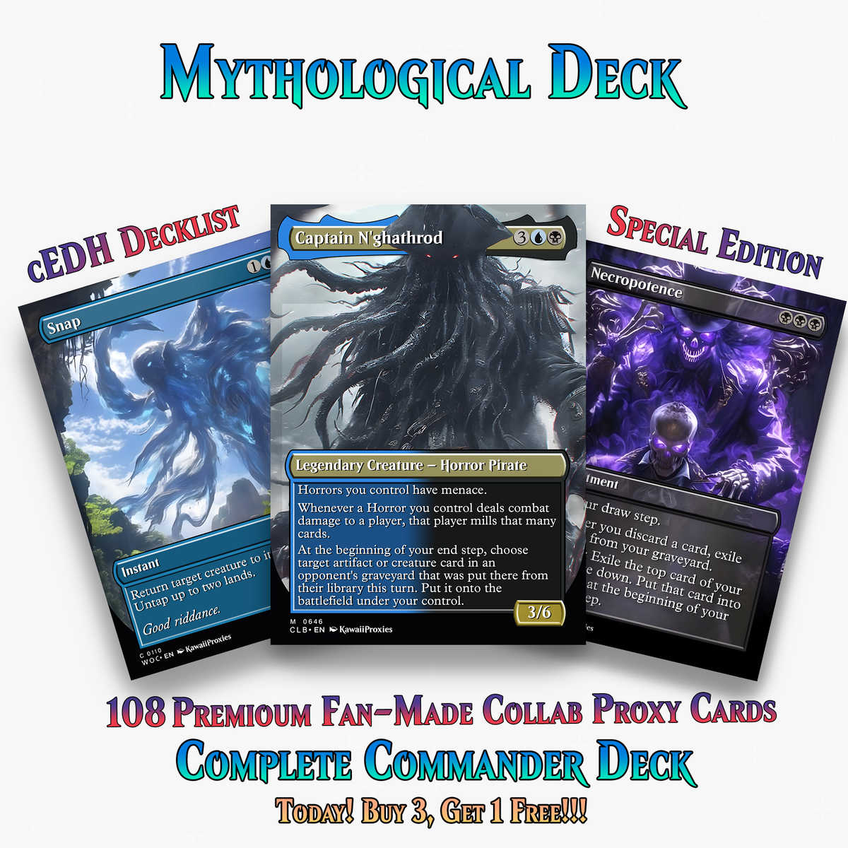 Mythological Creatures Commander Deck – 108+ Cards |  PrimeDecks