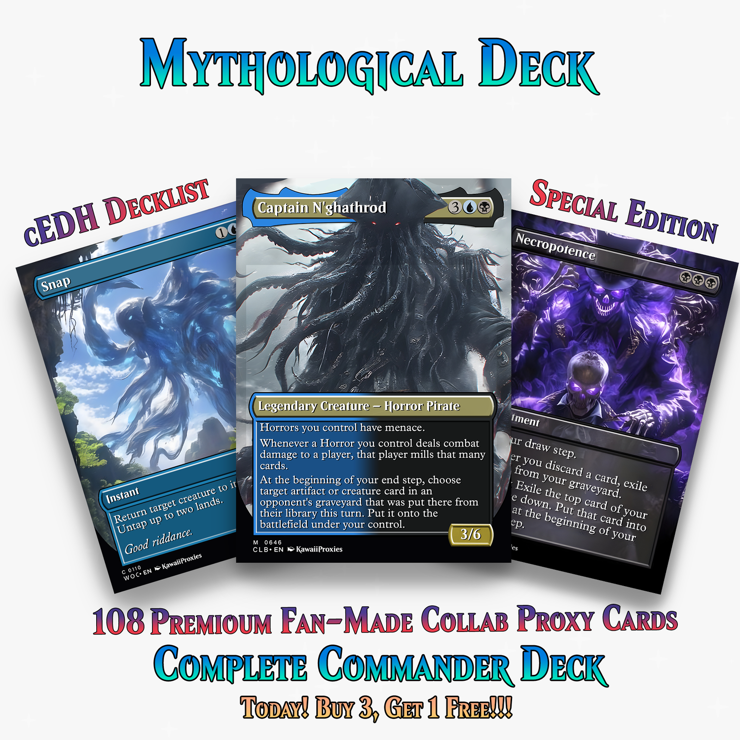 Mythological Creatures Commander Deck – 108+ Cards |  PrimeDecks