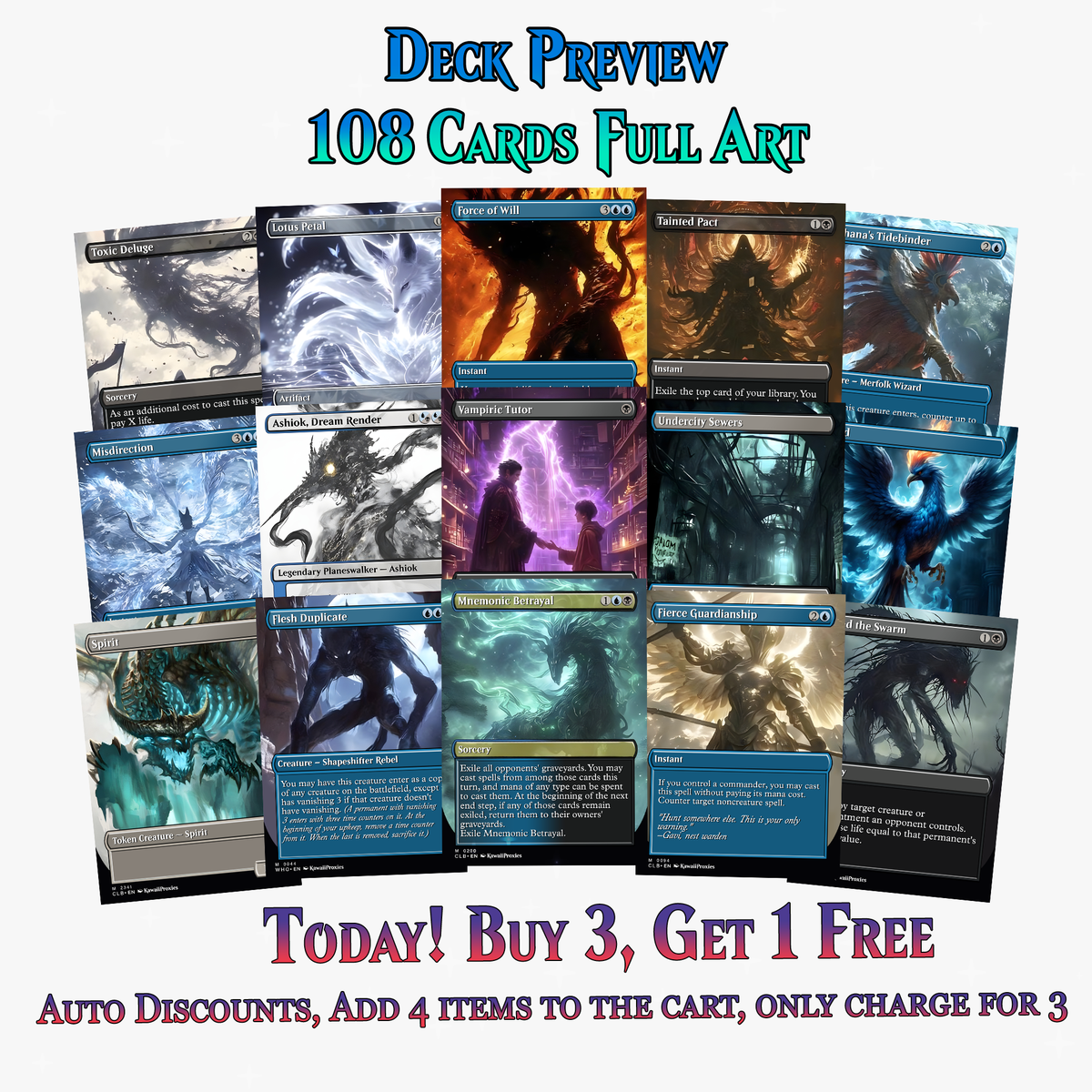 Mythological Creatures Commander Deck – 108+ Cards | PrimeDecks