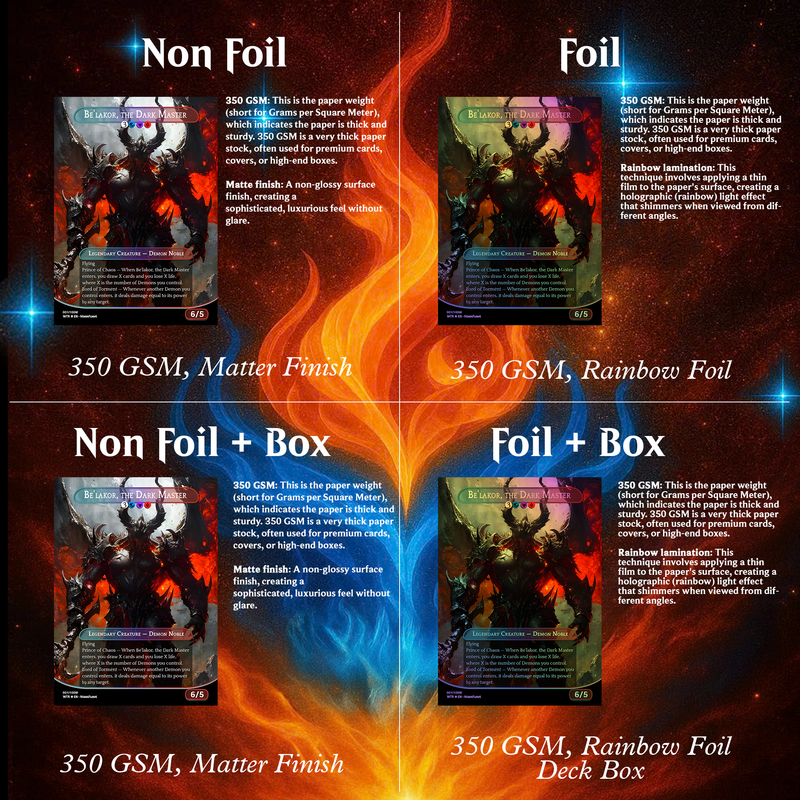 BE’LAKOR DEMON TRIBAL COMMANDER DECK – 108+ CARDS - PrimeDecks