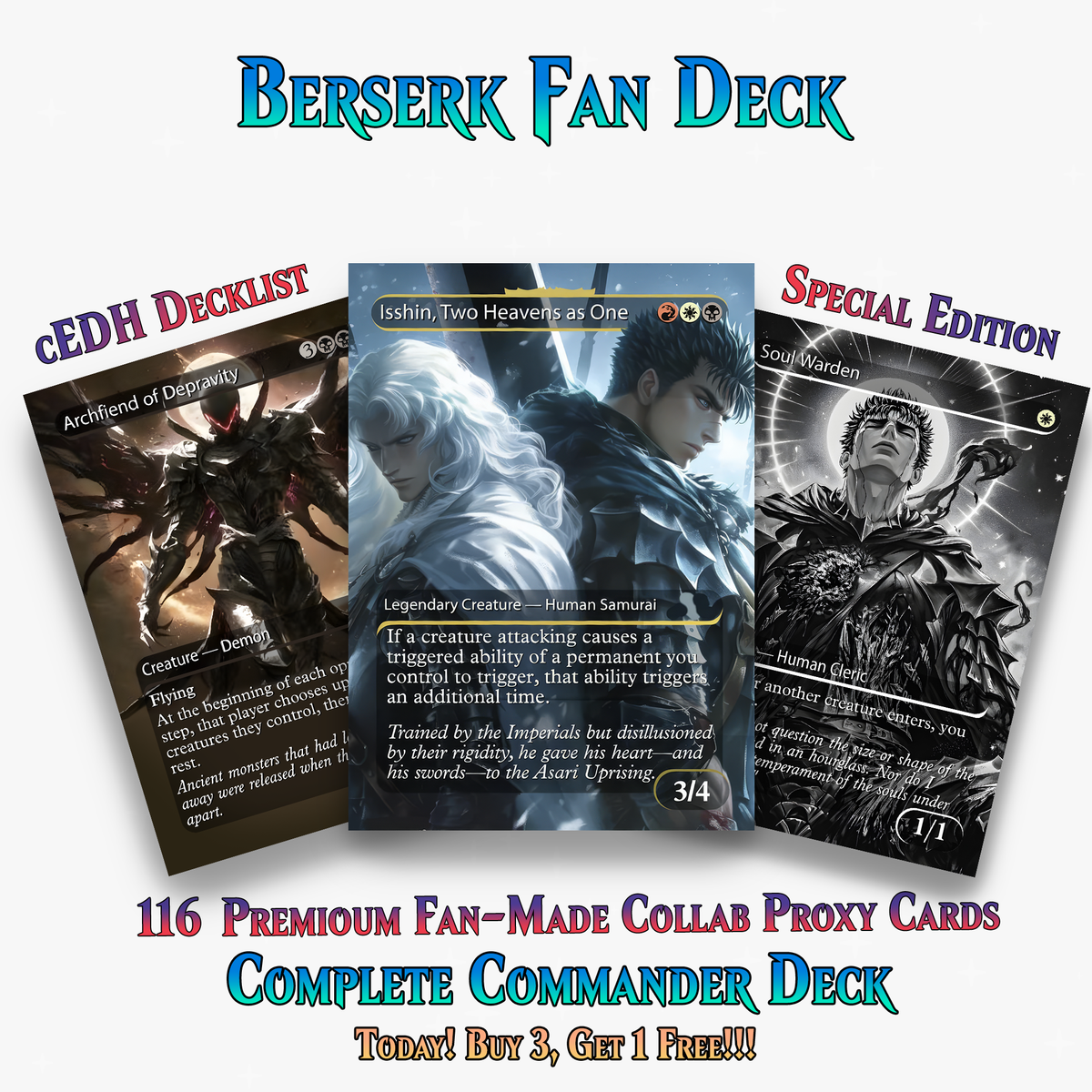 Berserk Anime Commander Deck –  109+ Cards - PrimeDecks