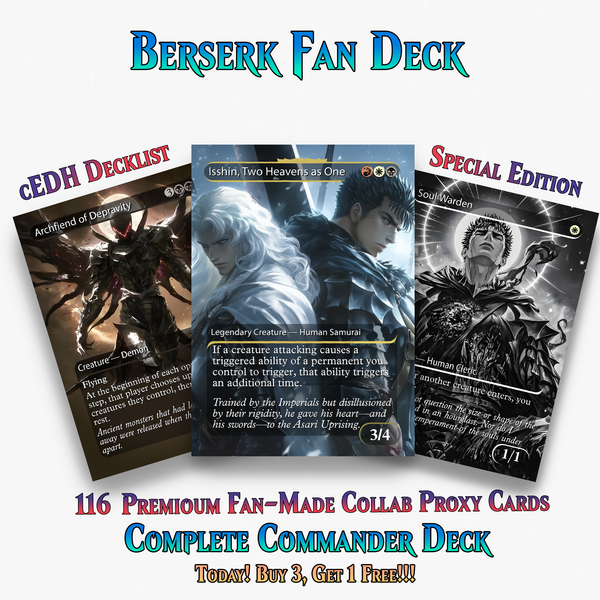 Berserk Anime Commander Deck –  109+ Cards - PrimeDecks