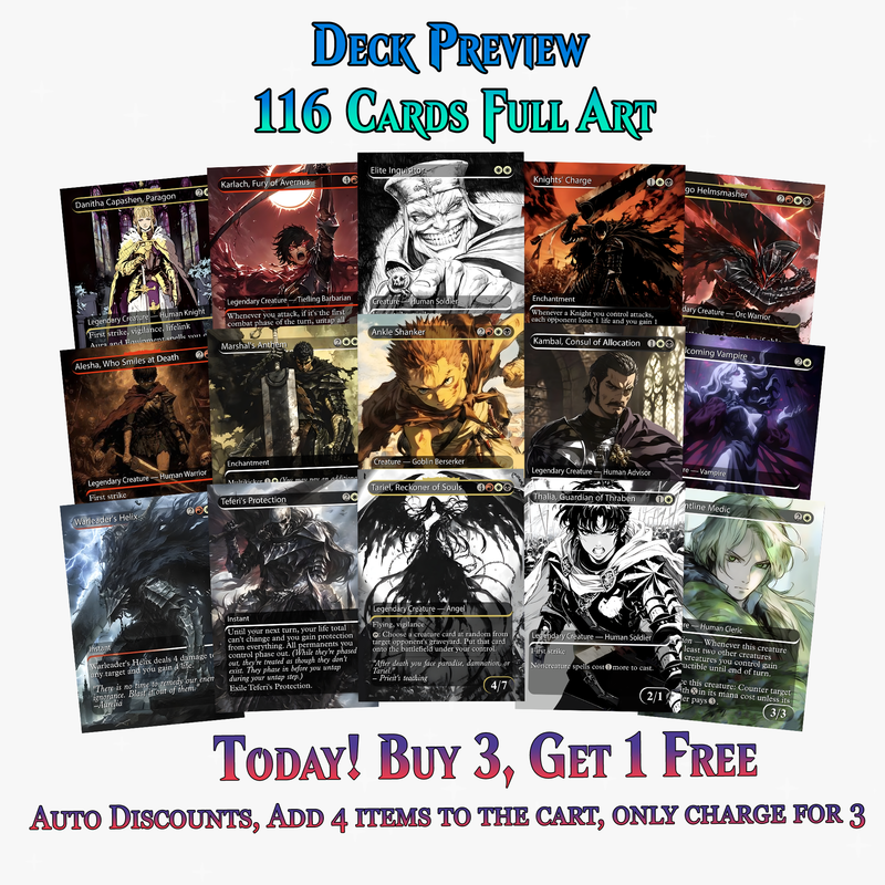 Berserk Anime Commander Deck –  109+ Cards - PrimeDecks