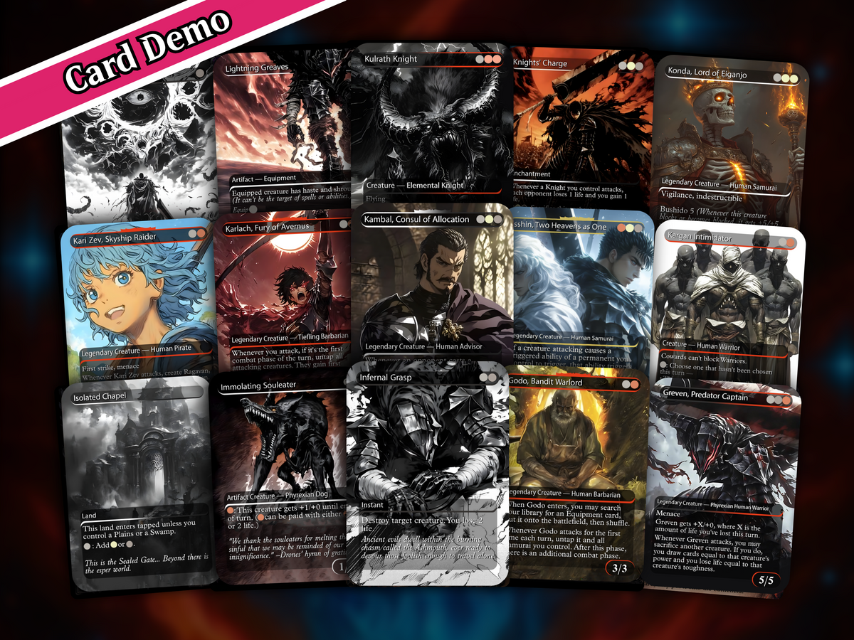 Berserk Anime Commander Deck –  109+ Cards | PrimeDecks