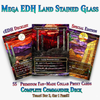Stained Glass Mega EDH Land Pack | 55+ Cards | PrimeDecks