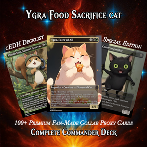 Ygra Food Cat MTG Proxy Commander Deck – Premium Collector Set | 109 Cards | ProxyTCG