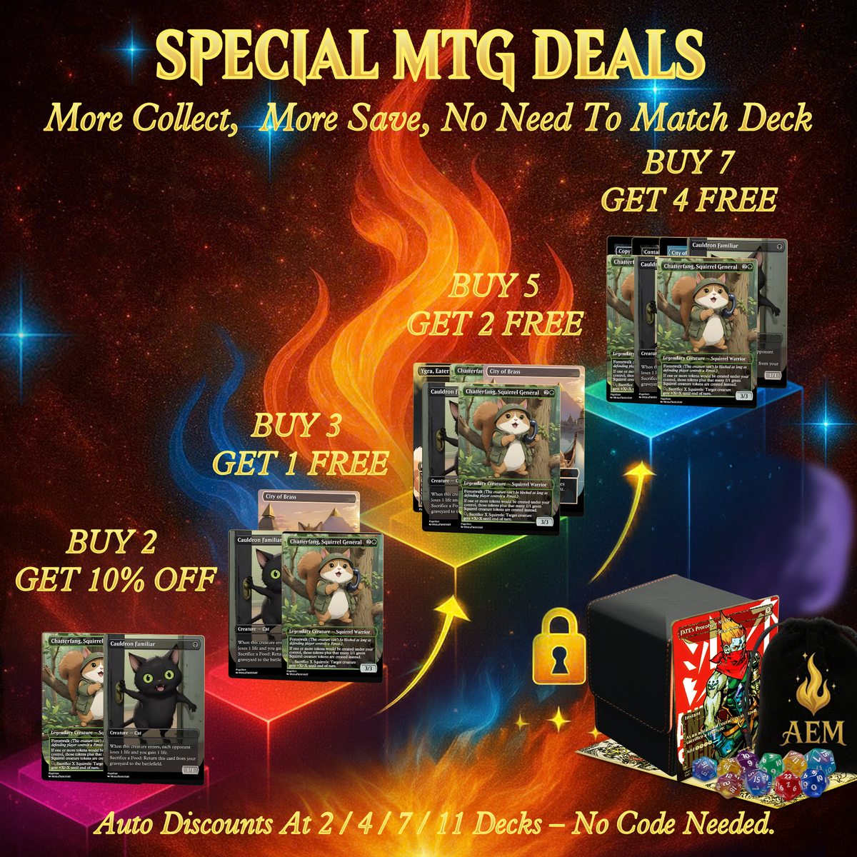 Ygra Food Cat MTG Proxy Commander Deck – Premium Collector Set | 109 Cards | ProxyTCG