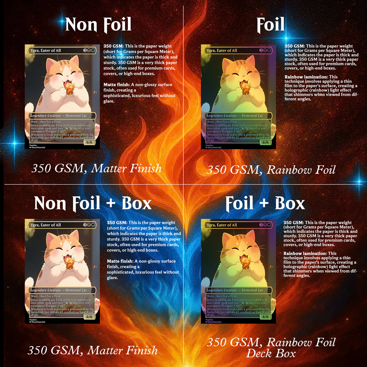 Ygra Food Cat MTG Proxy Commander Deck – Premium Collector Set | 109 Cards | ProxyTCG