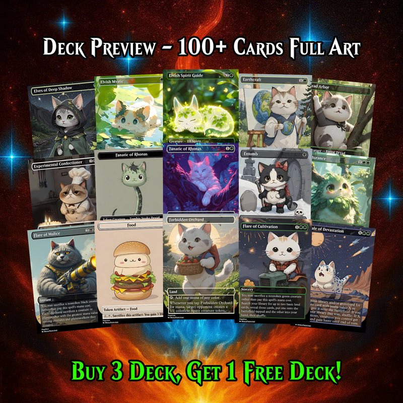 Ygra Food Cat MTG Proxy Commander Deck – Premium Collector Set | 109 Cards | ProxyTCG