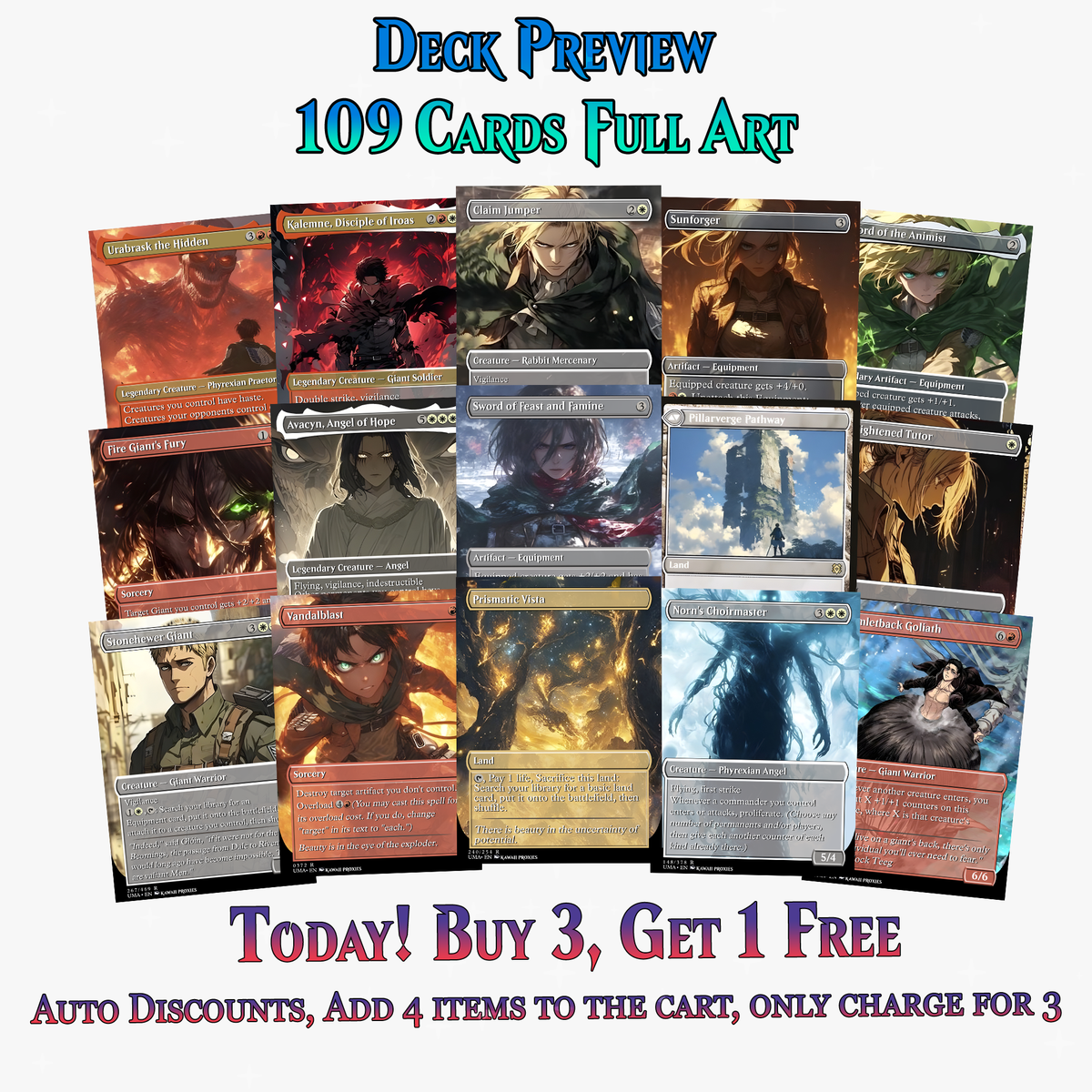 Walls Will Fall – An Attack on Titan EDH Commander Deck
