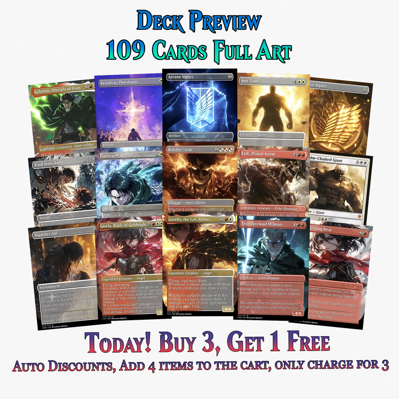 Walls Will Fall – An Attack on Titan EDH Commander Deck