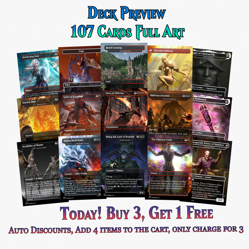 Oblivion Themed Commander Deck – 107+ Cards | PrimeDecks