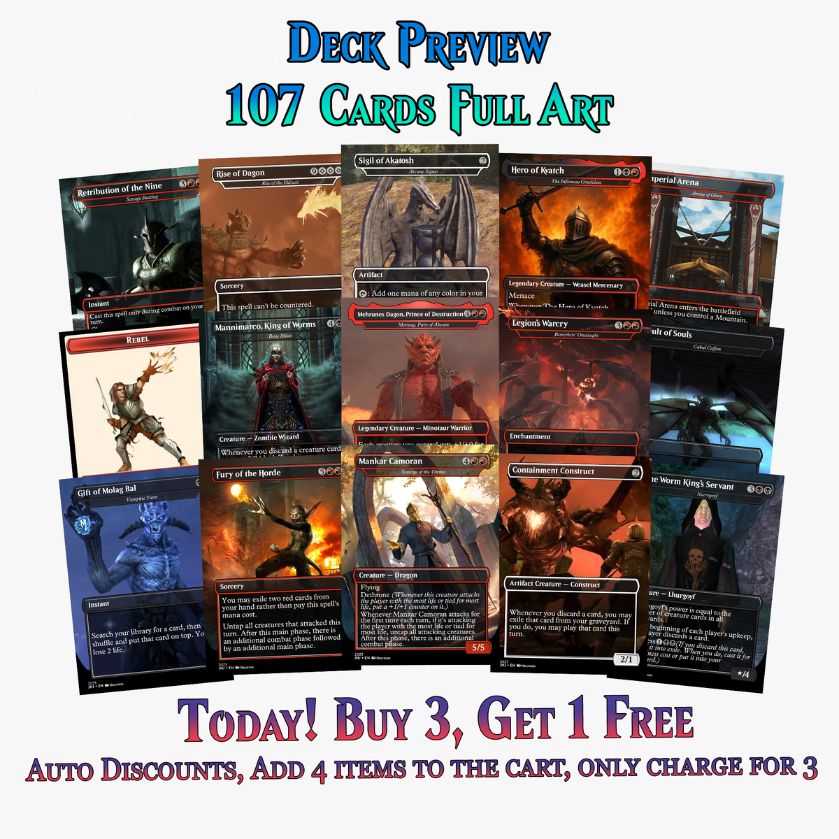 Oblivion Themed Commander Deck – 107+ Cards | PrimeDecks