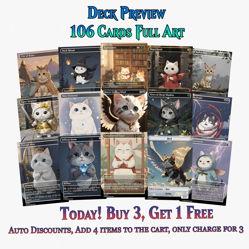 Atraxa Cat Cute Anime Commander Deck | 106+ Cards | PrimeDecks