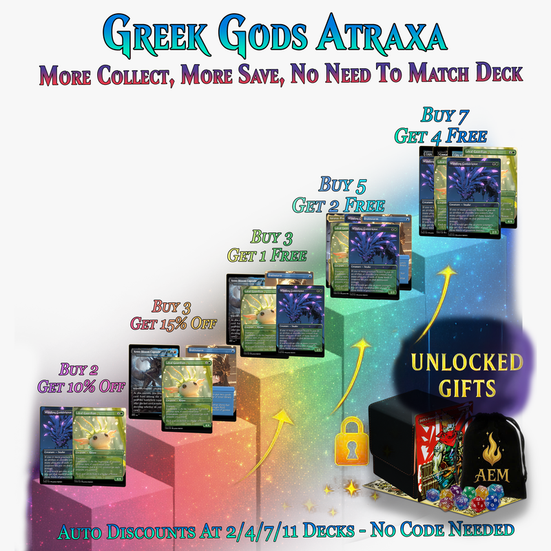 Greek Gods Chibi Atraxa Commander Deck| 113+ Cards | PrimeDecks