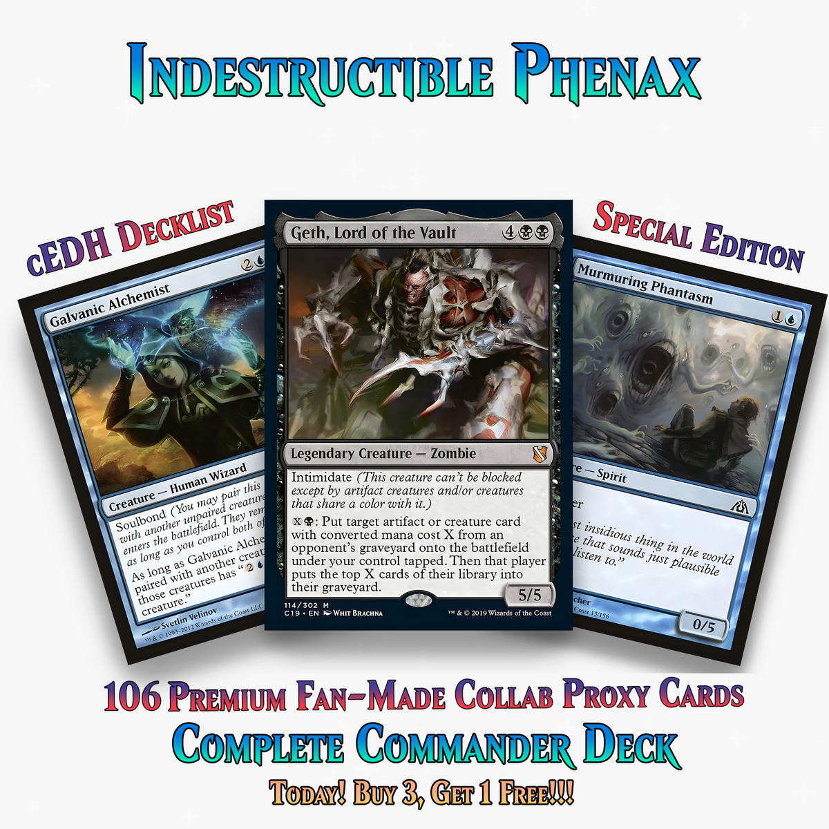 Indestructible Phenax Commander Deck –  106+ Cards | PrimeDecks