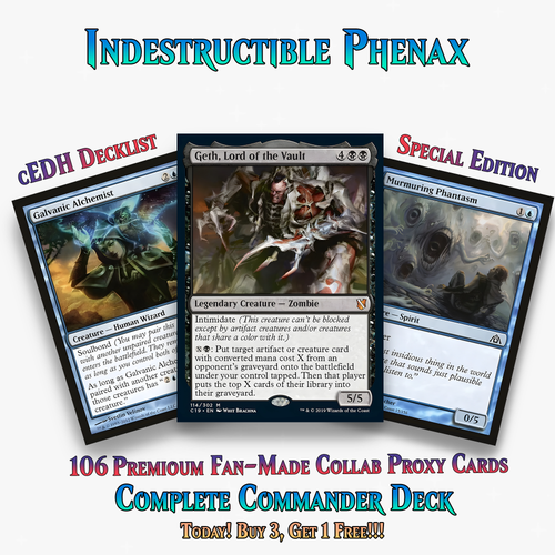 Indestructible Phenax Commander Deck –  106+ Cards - PrimeDecks