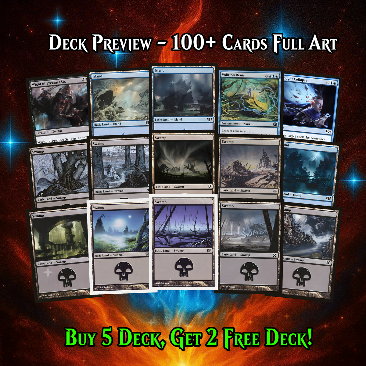 Indestructible Phenax MTG Proxy Commander Deck – Premium Collector Set | 106 Cards | ProxyTCG