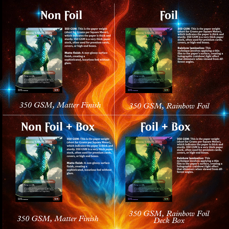 Miirym Dragon Tribal MTG Proxy Commander Deck – Premium Collector Set | 110 Cards | ProxyTCG